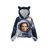 Astronaut Custom Kids Fleece Sweatshirt with Ear