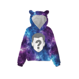Galaxy Custom Kids Fleece Sweatshirt with Ear