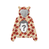 Pizza Custom Kids Fleece Sweatshirt with Ear