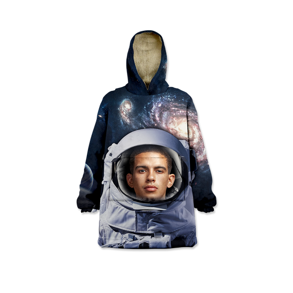 Astronaut Custom Kids Blanket Hoodie
