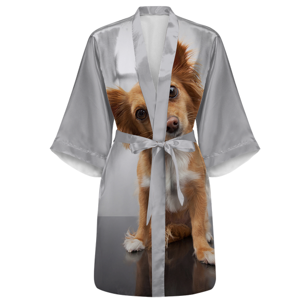 Custom Satin Kimono Robe