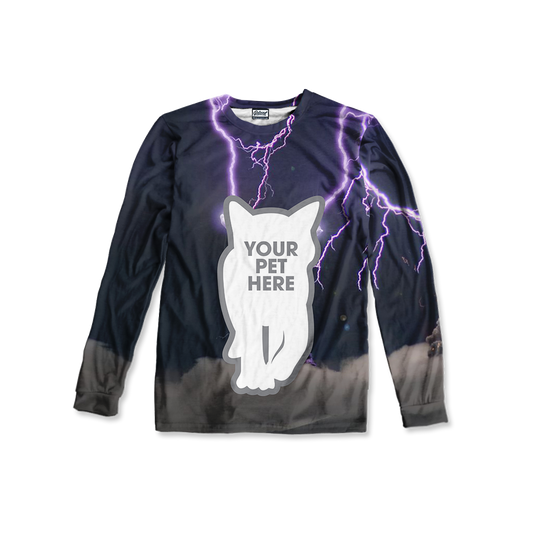 Lightning Pet Custom Kids Long Sleeve Tee