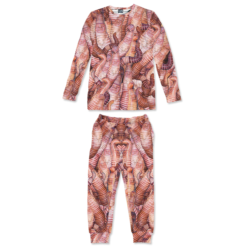 Heidi Klum Worm Pattern Kids Pajamas Set