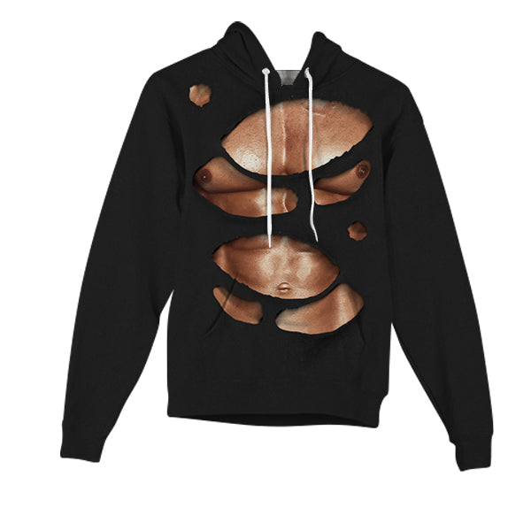 Ripped Chest Kids Hoodie