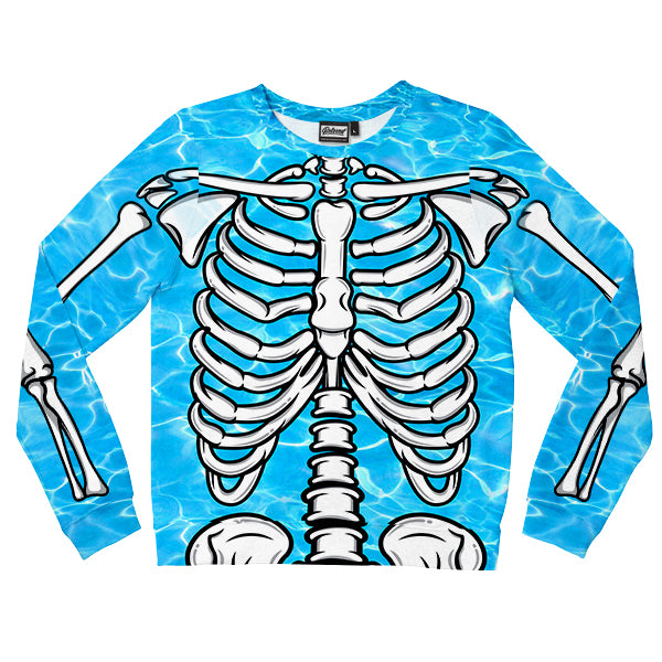 Pool Skeleton Kids Sweatshirt