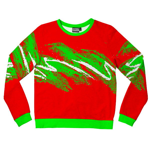 Swoosh Red Christmas Kids Sweatshirt