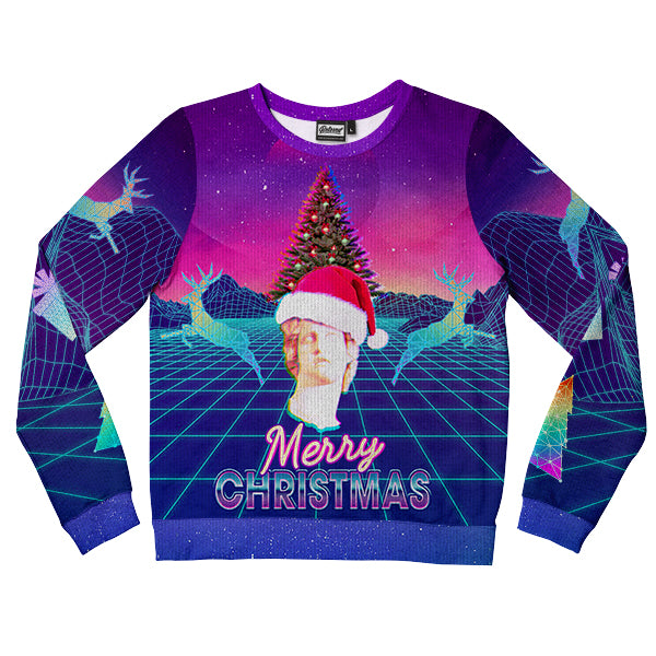 Vaporwave Christmas Kids Sweatshirt