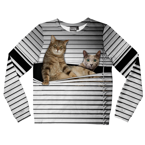 Judgemental Cats Kids Sweatshirt
