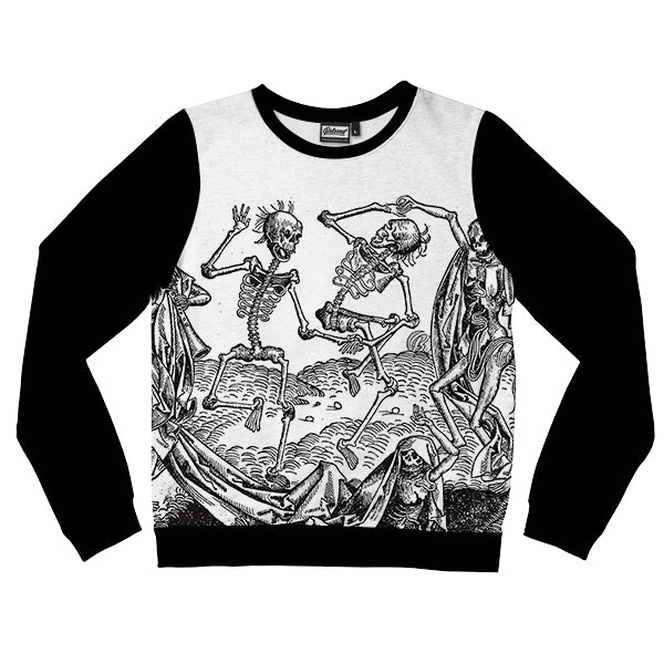 Medieval Dancing Skeletons Kids Sweatshirt