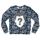 Vintage Floral Custom Kids Sweatshirt
