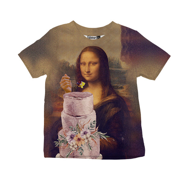 Mona Lisa Cake Kids Tee