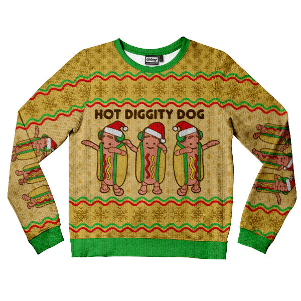 Dancing Hot Dog Ugly Kids Sweatshirt