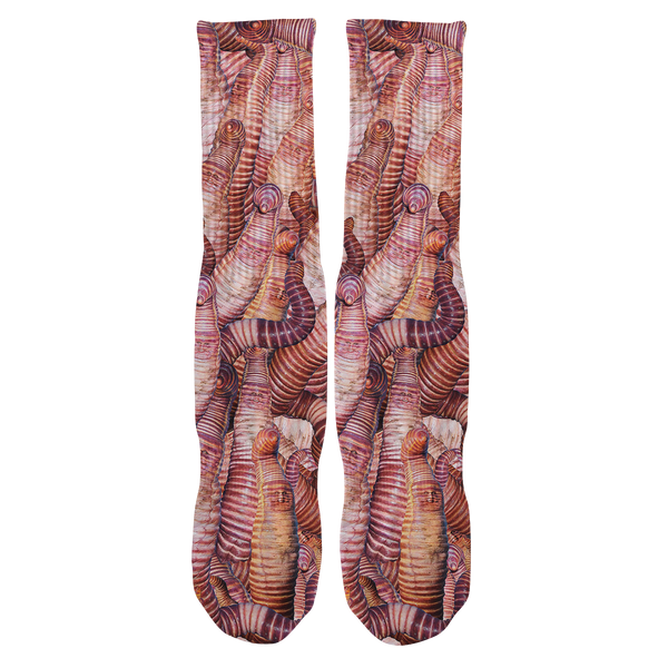 Heidi Klum Worm Pattern Socks