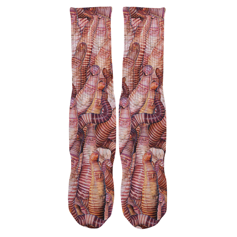 Heidi Klum Worm Pattern Socks