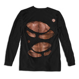 Ripped Chest Unisex Long Sleeve Tee
