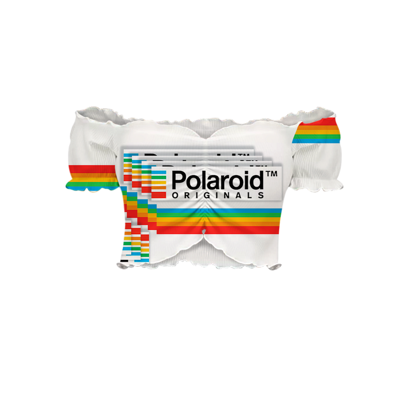 Polaroid Colors Off-Shoulder Blouse