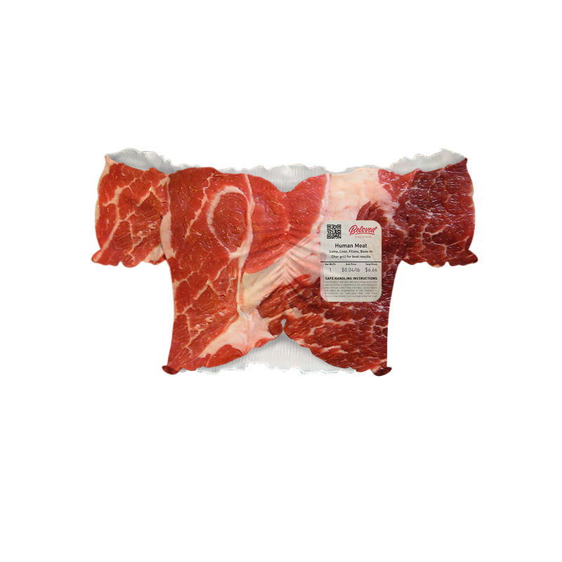 Human Meat Off-Shoulder Blouse