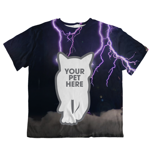 Lightning Pet Custom Oversized Tee