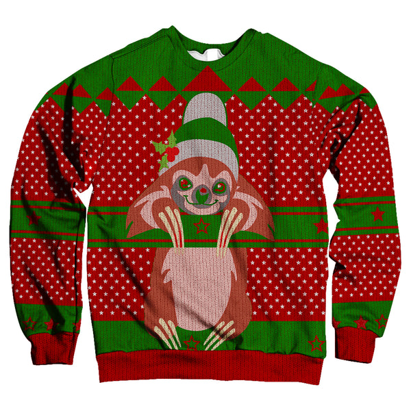 Sloth Christmas Sweater Unisex Sweatshirt