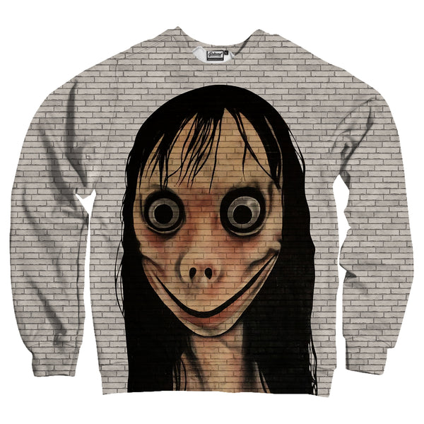 Creepy Girl Smile Unisex Sweatshirt