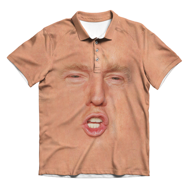 Trump Face Men's Polo Shirt