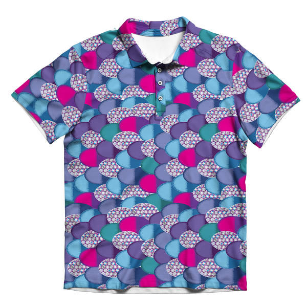 Rainbow Fish Men's Polo Shirt