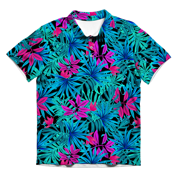 Tropical Leaves Men's Polo Shirt