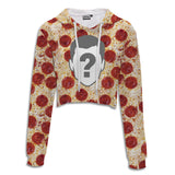 Pizza Custom Crop Hoodie