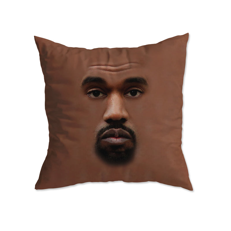Kanye Face Plush Pillow