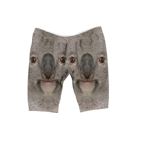 Koala Face Women's Ribbed Shorts