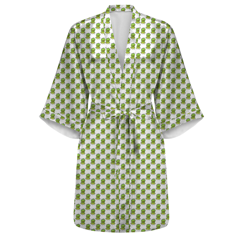 Good Kermit Satin Kimono Robe