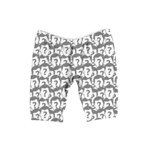 All Over Face Custom Women's Ribbed Shorts