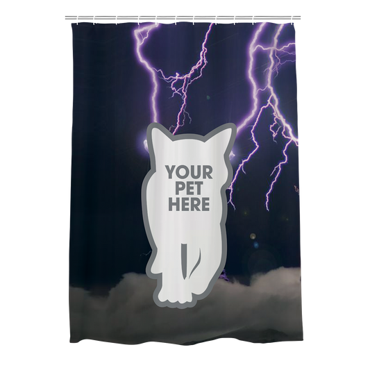 Lightning Pet Custom Shower Curtain