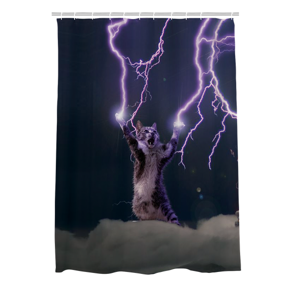 Lightning Pet Custom Shower Curtain