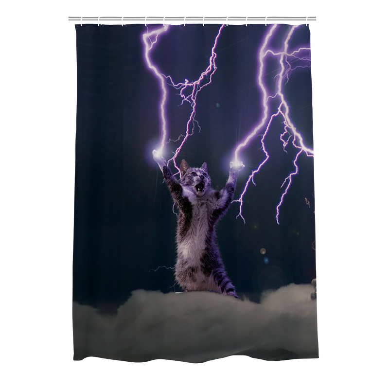 Lightning Pet Custom Shower Curtain