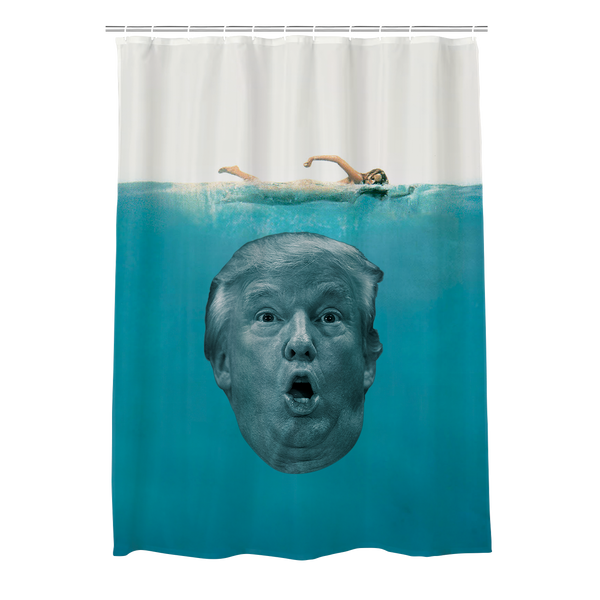 Jaws Custom Shower Curtain