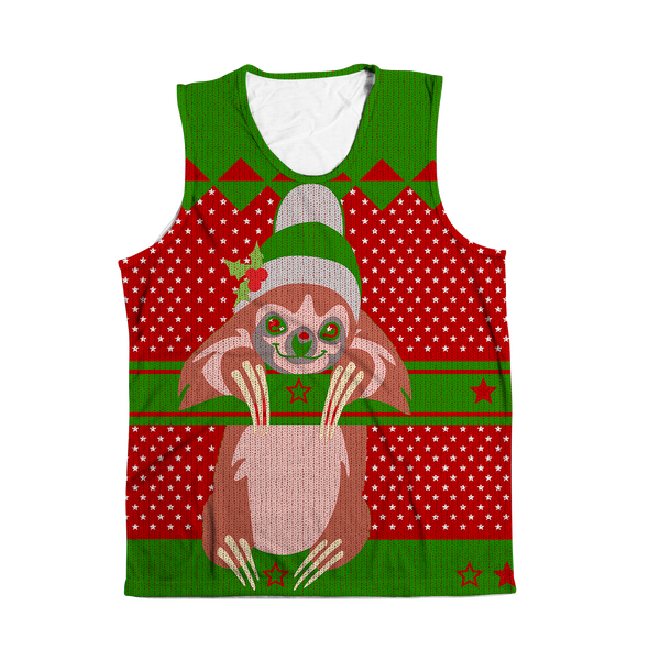 Sloth Christmas Sleeveless Tee