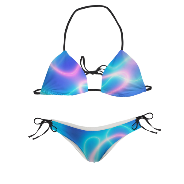 Neon Glow Sling Bikini Swimsuit
