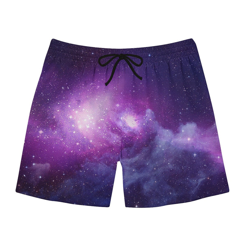 Purple Galaxy Swim Trunks