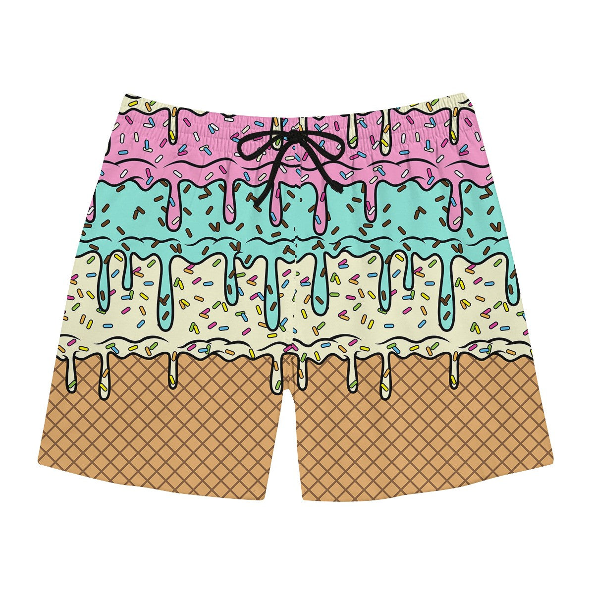 Ice Cream Drip Swim Trunks