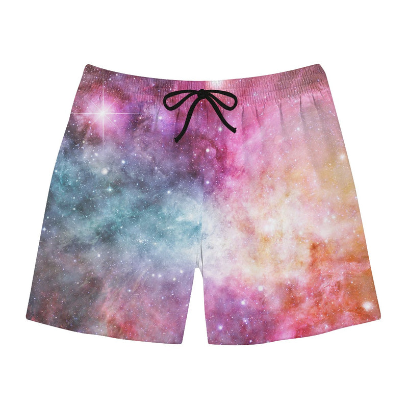 Pastel Nebula Swim Trunks