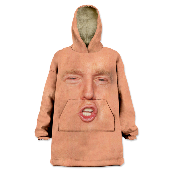 Trump Face Wearable Blanket Hoodie