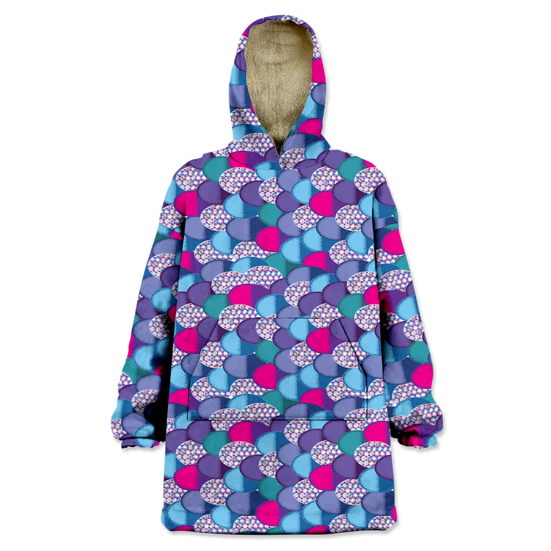 Rainbow Fish Wearable Blanket Hoodie