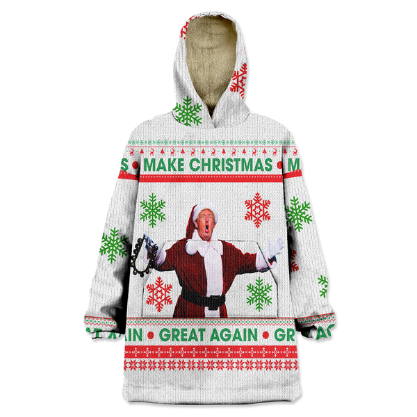 Make Christmas Great Again Wearable Blanket Hoodie
