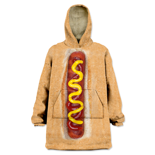 Hotdog Wearable Blanket Hoodie