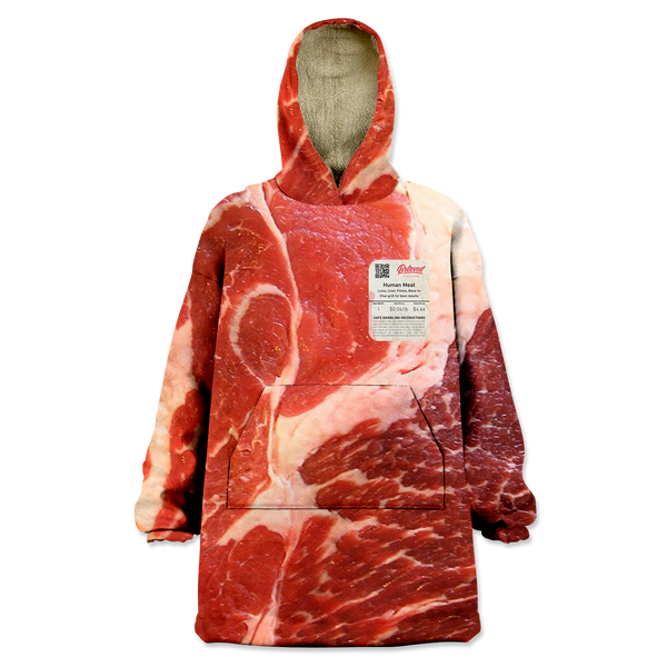 Human Meat Wearable Blanket Hoodie