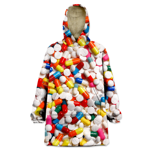 Pills Wearable Blanket Hoodie
