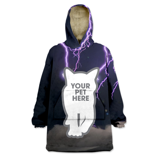 Lightning Pet Custom Wearable Blanket Hoodie