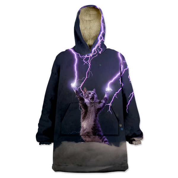 Lightning Pet Custom Wearable Blanket Hoodie