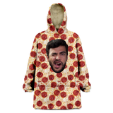 Pizza Custom Wearable Blanket Hoodie